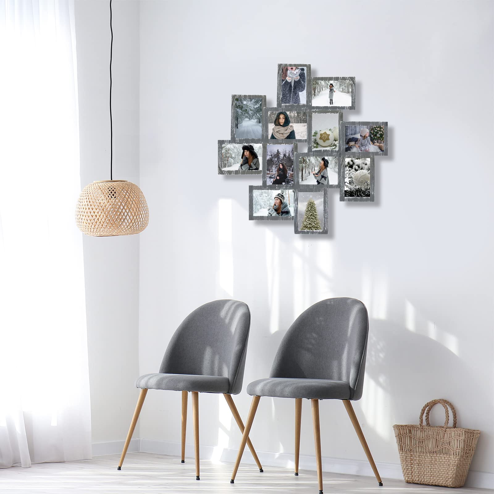 Amazon.com - J.M.Deco 12 Opening Collage Picture Frames Wall Decor